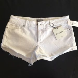 DL1961 Karlie White Denim Cutoff Shorts 29